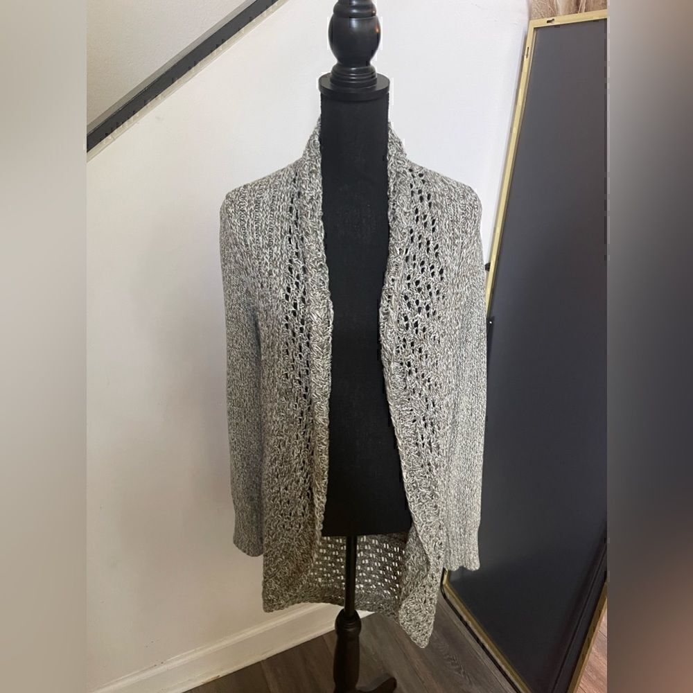 Eddie Bauer knit Duster sz M green